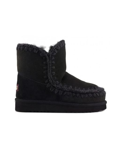 Mou Black Winter Boots