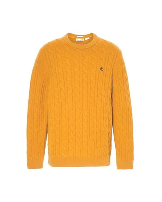 Timberland Round-neck knitwear in Orange für Herren
