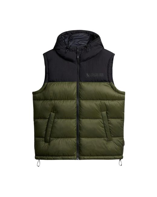 Vests di Napapijri in Green da Uomo