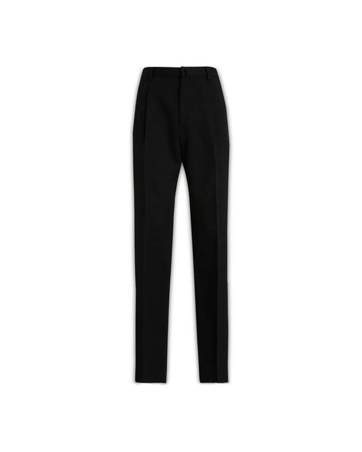 Lanvin Broeken ,Zwart ,Wol Slim-Fit Broek in het Black voor heren