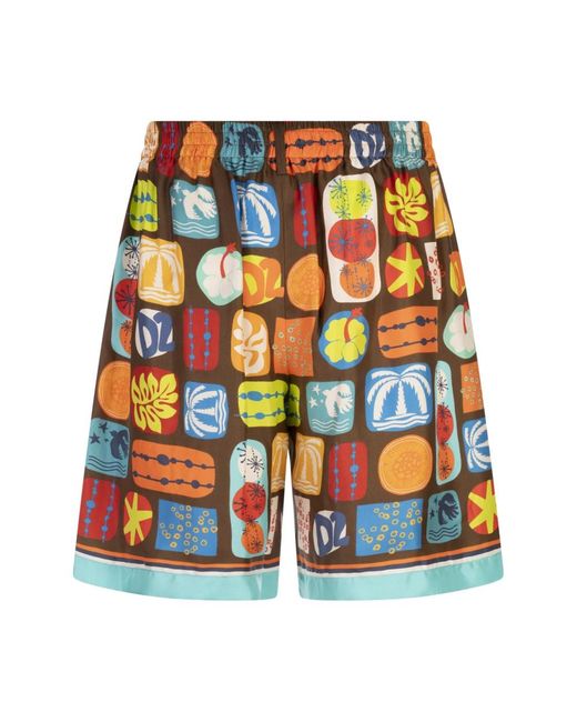 DSquared² Orange Casual Shorts for men