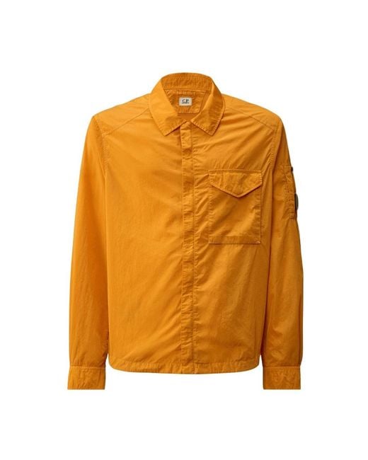 C P Company Orange Light Jackets for men