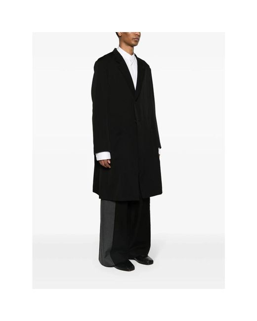 Yohji Yamamoto Single-breasted coats in Black für Herren