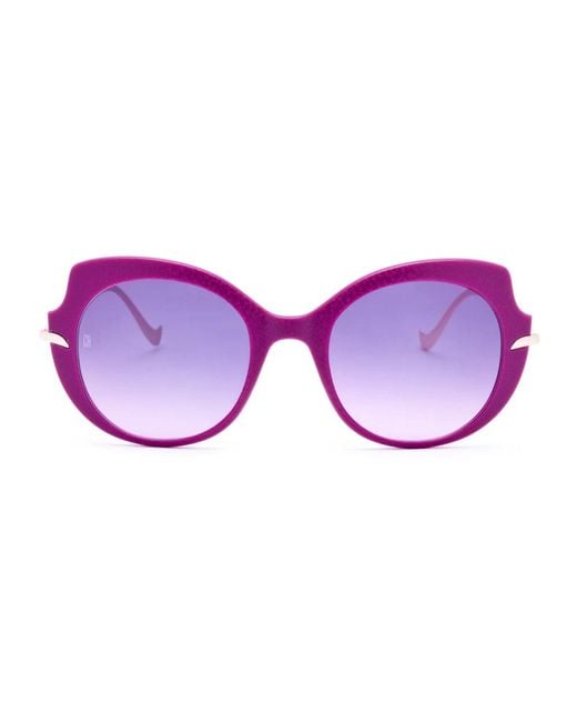 Caroline Abram Violett handgefertigte nylon metall brille in Purple für Herren