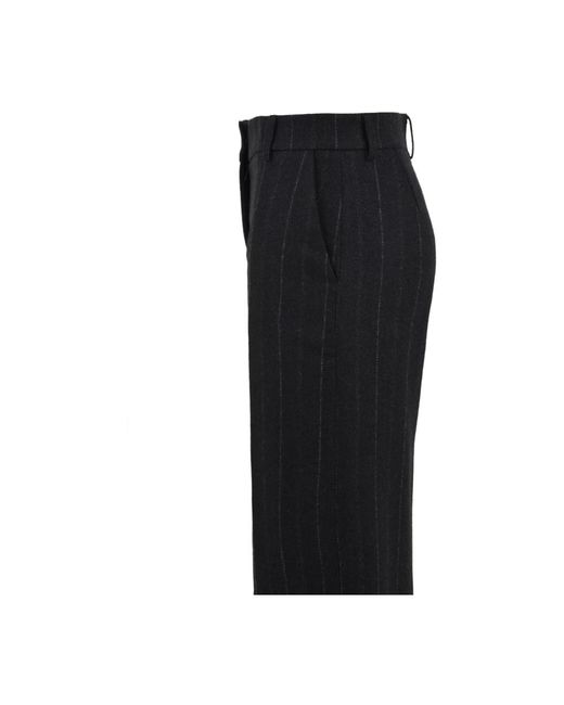 Douuod Woman Black Wide Trousers