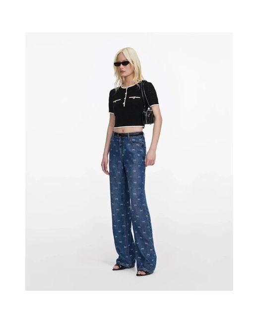 Self-Portrait Blue Flare Jeans