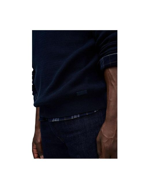 Salsa Jeans Blue Round-Neck Knitwear for men