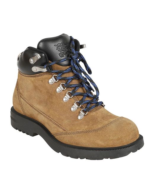Burberry Brown Lace-Up Boots for men