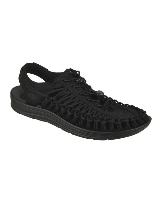 Keen Black Flat Sandals for men