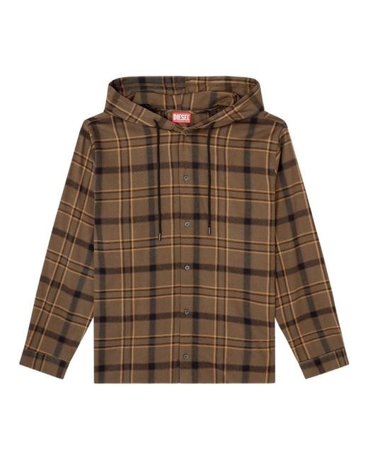 DIESEL Brown Casual Shirts for men