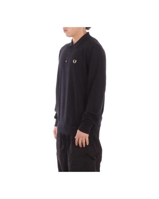 Fred Perry Black Round-Neck Knitwear for men