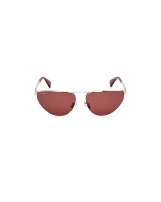 Max Mara Red Max Mara Mm0122 Oval Sunglasses