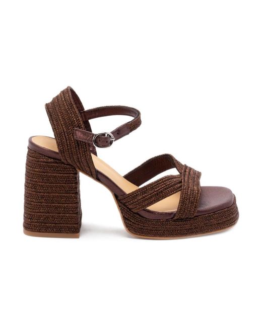 Castaner Brown High Heel Sandals