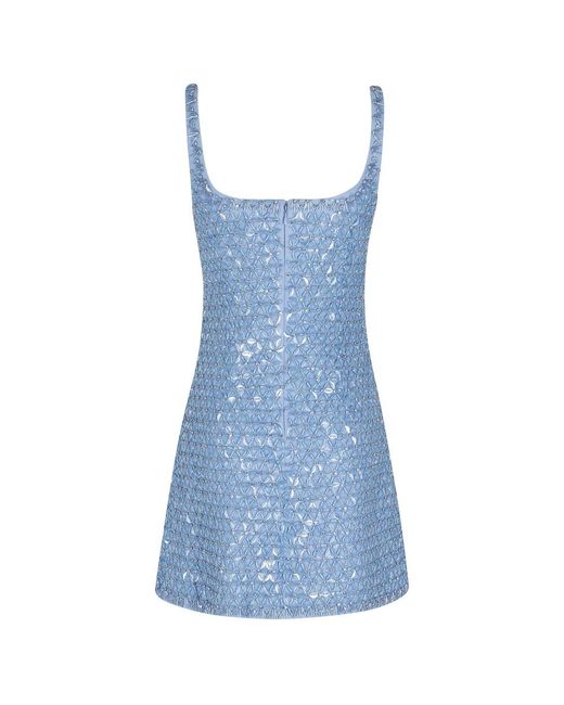 Jonathan Simkhai Ziva Mini Jurk in het Blue
