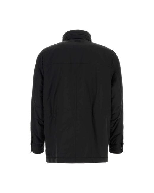 Ferragamo Black Winter Jackets for men