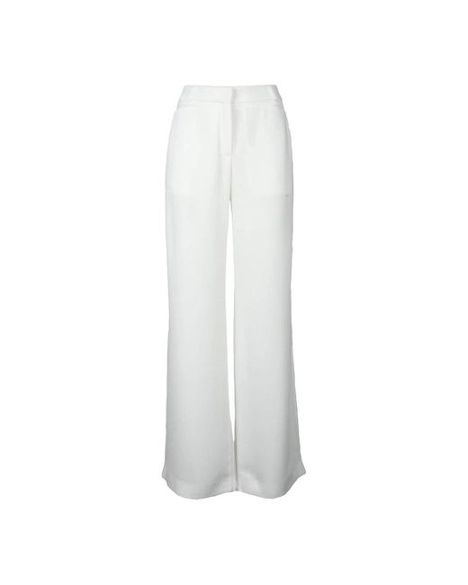 CoSTUME NATIONAL White Wide Trousers