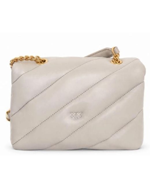 Pinko Natural Shoulder Bags