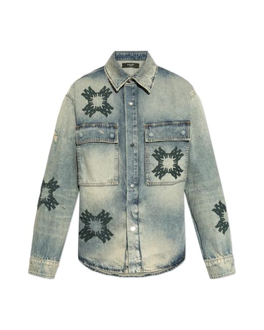 Amiri Blue Denim Shirts for men