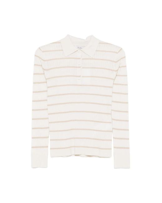 Max Mara White Gitano Polo