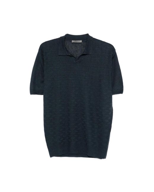 Corneliani Blue V-Neck Knitwear for men
