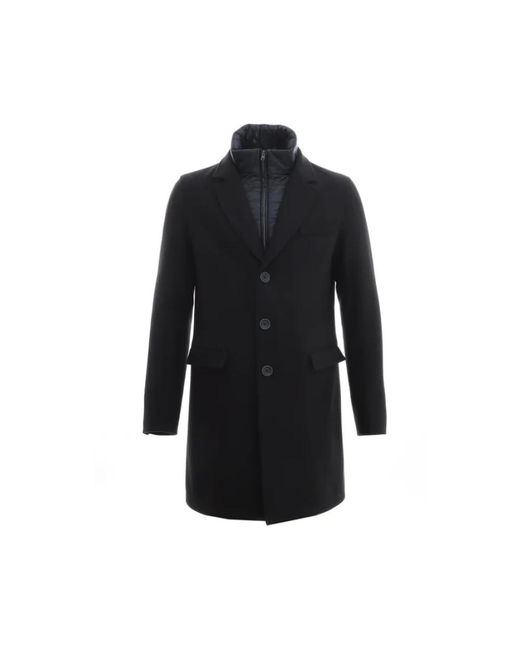 Herno Single-Breasted Coats in het Black voor heren