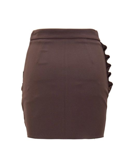 Elisabetta Franchi Brown Short Skirts