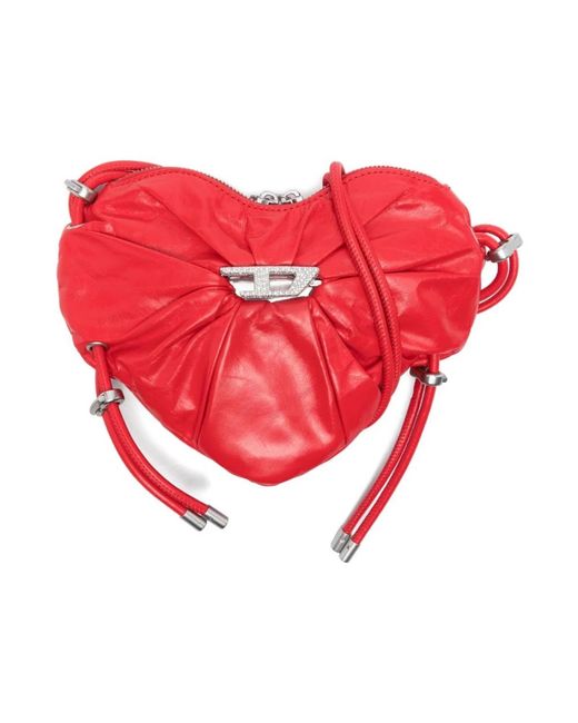 DIESEL Red Shoulder Bags