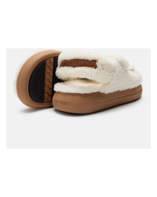 Moon Boot White Flat Sandals