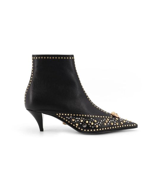 Versace Black Heeled Boots