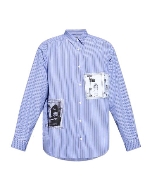 Comme des Garçons Casual Shirts in het Blue voor heren