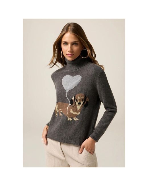 Turtlenecks Oltre de color Gray