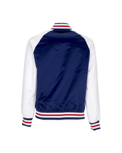 Mitchell & Ness Jassen ,Blauw ,Bomber Jassen in het Blue voor heren