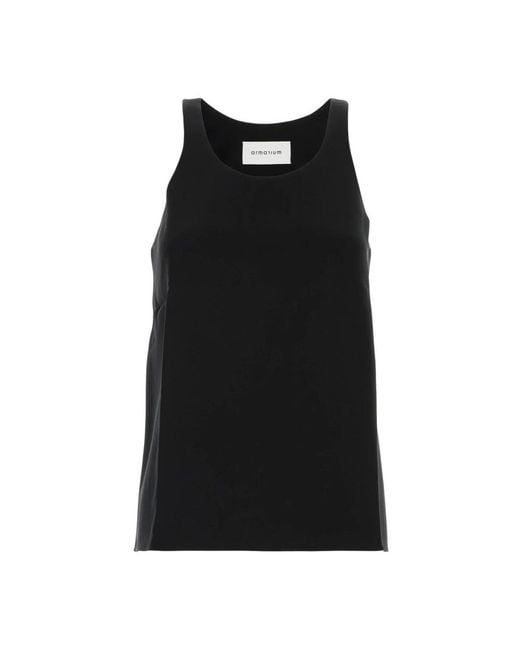 ARMARIUM Black Sleeveless Tops