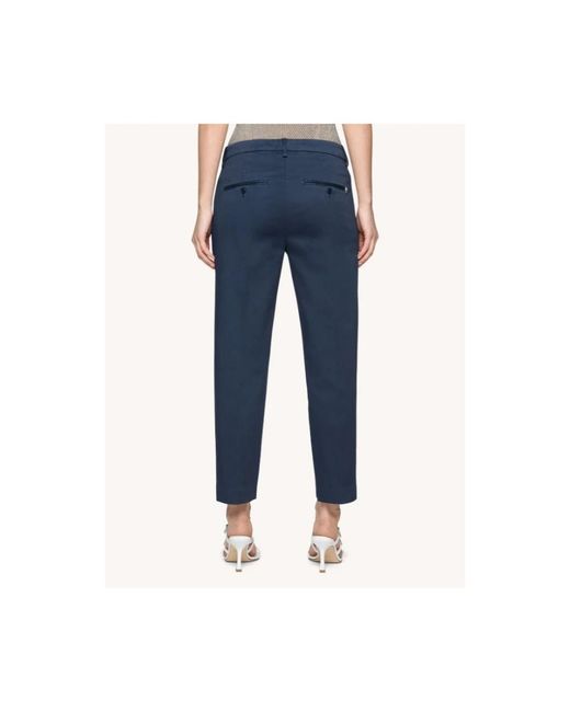 Dondup Blue Cropped Trousers