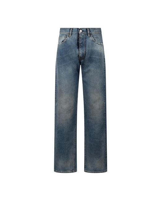 Maison Margiela Blue Straight Jeans for men