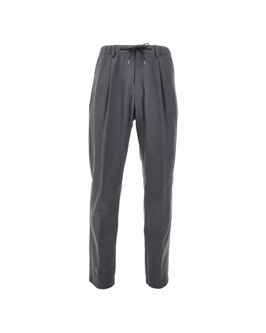 Herno Gray Slim-Fit Trousers for men