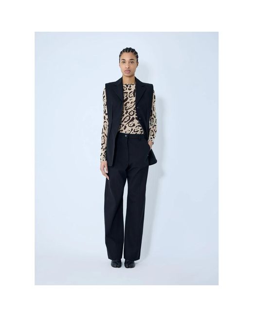 Sportmax Blue Straight Trousers