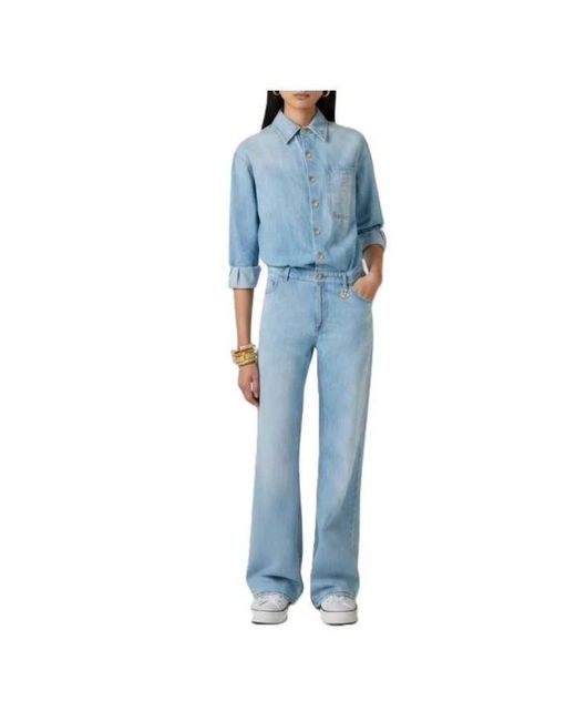 Elisabetta Franchi Blue Jumpsuits