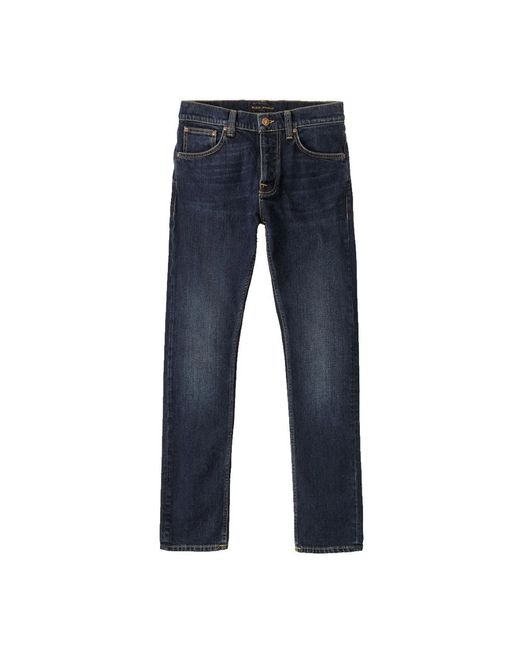 Nudie Jeans Blue Straight Jeans for men