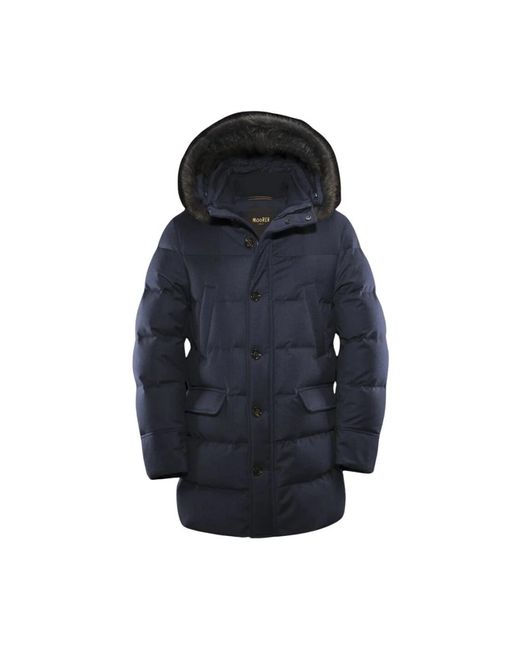 Down Coats di Moorer in Blue da Uomo