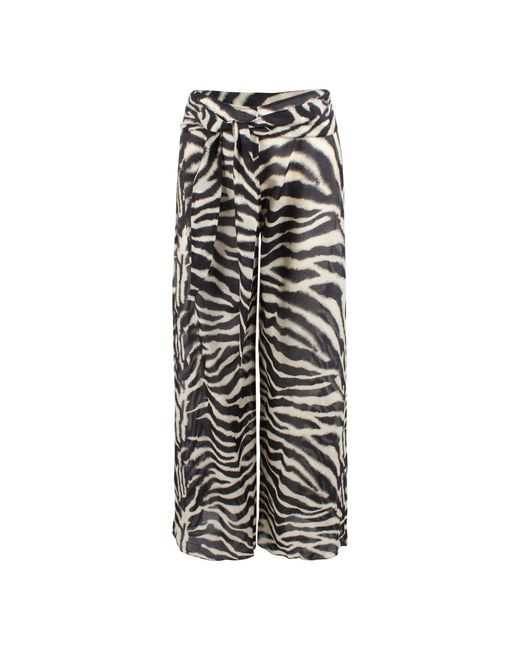 Ermanno Scervino Gray Wide Trousers