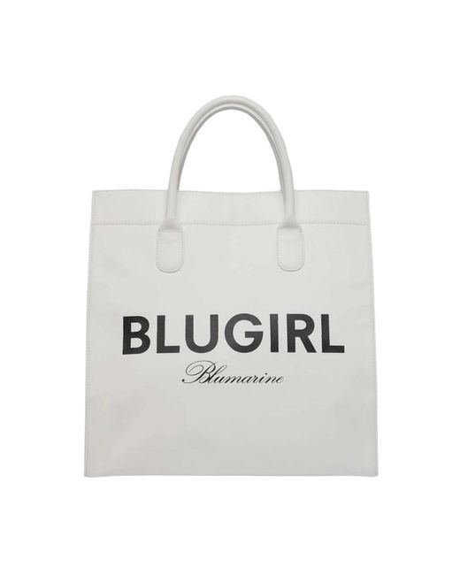 Blugirl Blumarine White Tote Bags