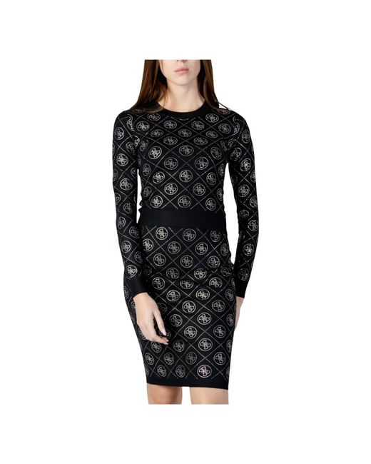 Guess Black Round-Neck Knitwear