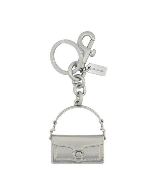 Keyrings di COACH in Metallic