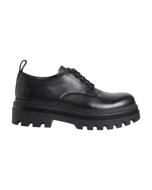Laced Shoes Calvin Klein de hombre de color Black