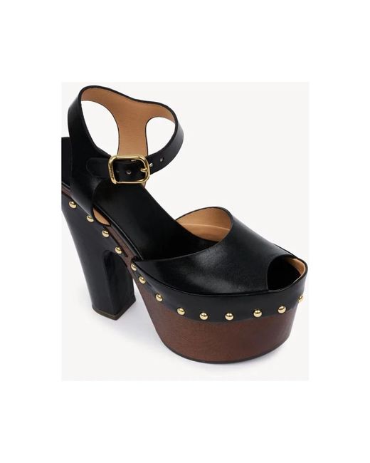 Chloé Black H26 Sandalen