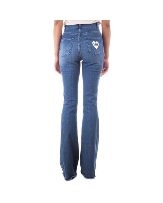 Love Moschino Blue Flared Jeans