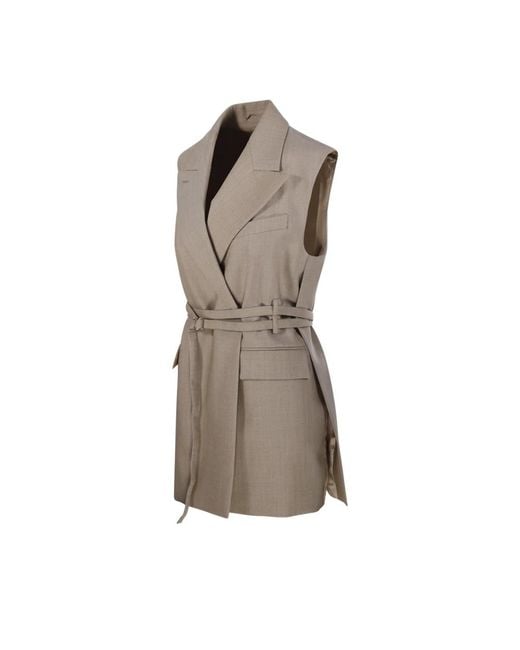Vests Sportmax de color Gray