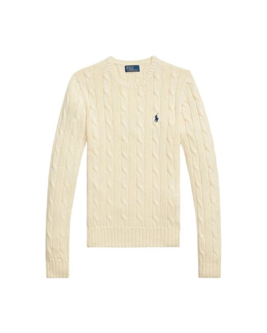 Polo Ralph Lauren White Round-Neck Knitwear