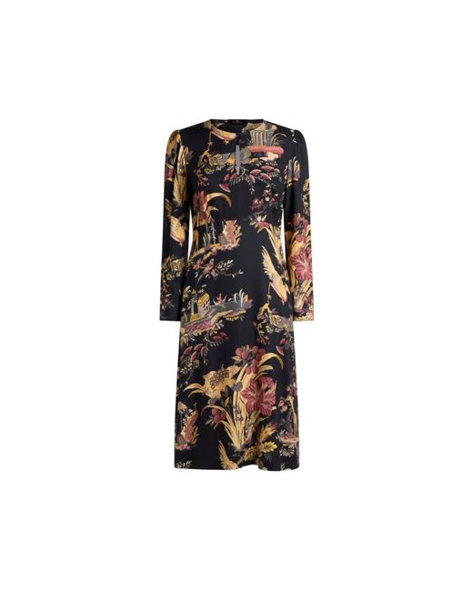 Etro Midi Jurk in het Black